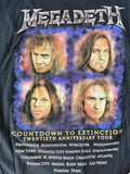 Gildan Men's Megadeth Countdown To Extinction 20th Anniversary Tour Shirt Size L