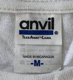 Anvil Men's Yo Gabba Gabba Biz Head Graphic White Short Sleeve Shirt Size Medium