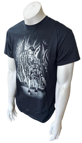Gildan Men's Rihanna Graphic Black Short Sleeve Shirt Size Medium