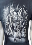 Gildan Men's Rihanna Graphic Black Short Sleeve Shirt Size Medium