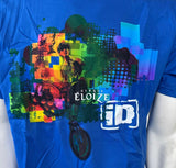 Anvil Men's Cirque Eloize iD Graphic Blue Short Sleeve Shirt Size Large