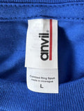 Anvil Men's Cirque Eloize iD Graphic Blue Short Sleeve Shirt Size Large