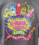 Anvil Men's Yo Gabba Gabba Live Get The Sillies Out 2013 Gray Shirt Size 2XL