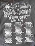 Anvil Men's Yo Gabba Gabba Live Get The Sillies Out 2013 Gray Shirt Size 2XL