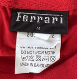 Ferrari Men's Horse SF Logo Graphic Red Short Sleeve Shirt Size Medium