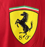 Ferrari Men's Horse SF Logo Graphic Red Short Sleeve Shirt Size Medium