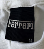 Ferrari Men's Horse SF Logo Graphic White Short Sleeve Shirt Size Medium
