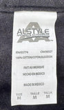 Alstyle Men's The Rolling Stones Band Graphic Black Short Sleeve Shirt Size M