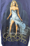 Anvil Men's Carrie Underwood Graphic Navy Short Sleeve Shirt Size X-Large