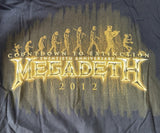 Anvil Men's Megadeth Countdown To Extinction Anniversary 2012 Black Shirt Size L