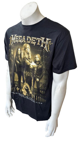 Anvil Men's Megadeth Countdown To Extinction Anniversary 2012 Black Shirt Size L