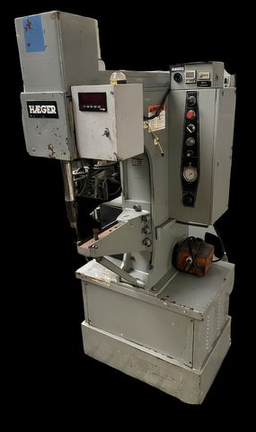 Haeger HP6-B 6 Ton Hydraulic Insertion Press w/ Bowl Feeder Rev C 230V 3 Phase