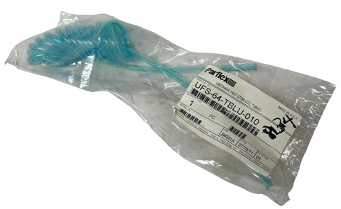 Parker Parflex UFS-64-TBLU-010 Urethane Fast-Stor Coil Tubing 3/8" x 1/4" x 10ft