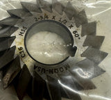 Moon Cutter DA27500‑60 Double Angle Milling Cutter 2-3/4" x 1/2" x 1" x 60°