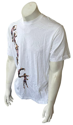 Anvil Men's Prince Welcome 2 America Tour White Short Sleeve Shirt Size Large