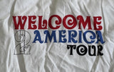 Anvil Men's Prince Welcome 2 America Tour White Short Sleeve Shirt Size Large
