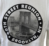 Anvil Men's 60th Street Reunion Brooklyn NY White Short Sleeve Shirt Size Medium
