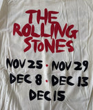 Alstyle Men's The Rolling Stones 50 Years London/NYC Beige Shirt Size Medium