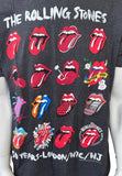 Men's The Rolling Stones 50 Years London/NYC Graphic Black Shirt Size Large