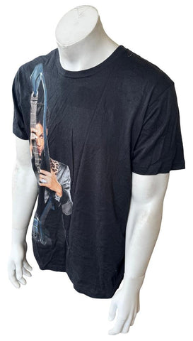 Anvil Men's Prince Welcome 2 America Tour Black Short Sleeve Shirt Size Large