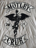 Tultex Men's Motley Crue 2011 Graphic Gray Short Sleeve Shirt Size Small