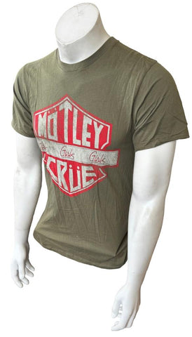 Gaziani Men's Motley Crue Girls Girls Girls Olive Short Sleeve Shirt Size Small