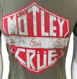 Gaziani Men's Motley Crue Girls Girls Girls Olive Short Sleeve Shirt Size Small