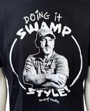 Anvil Men's Swamp People Doing It Swamp Style Troy Landry Graphic Shirt Size M