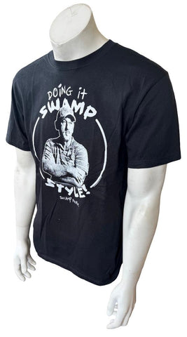 Anvil Men's Swamp People Doing It Swamp Style Troy Landry Graphic Shirt Size M
