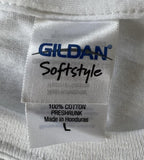 Gildan Men's Taylor Swift Red Tour 2013 Graphic White Short Sleeve Shirt Size L