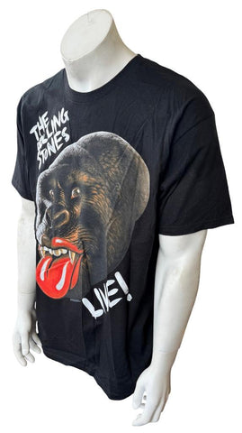 The Rolling Stones Men's London NYC/NJ 2012 Black Short Sleeve Shirt Size Large