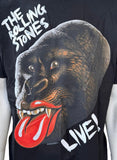 The Rolling Stones Men's London NYC/NJ 2012 Black Short Sleeve Shirt Size Large