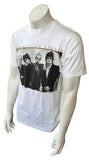 Alstyle Men's The Rolling Stones Band Graphic White Short Sleeve Shirt Size M