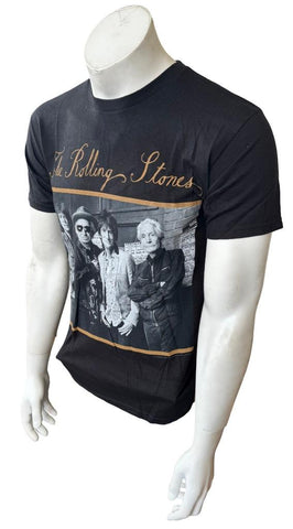 The Rolling Stones Men's Live 2012 London NYC/NJ Black Short Sleeve Shirt Size S