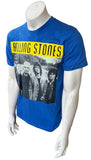 Alstyle Men's The Rolling Stones Band Graphic Blue Short Sleeve Shirt Size M