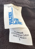 Tultex Women's Madonna Justify Graphic Black Short Sleeve Shirt Size Small