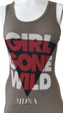 American Apparel Women's Madonna Girl Gone Wild MDNA Gray Tank Top Size Medium