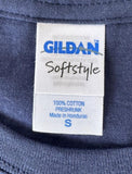 Gildan Women's The Rolling Stones London NYC/NJ Graphic Navy Shirt Size Small