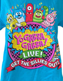 Anvil Women's Yo Gabba Gabba! Live 2013 Get The Sillies Out Blue Shirt Size M