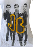 Tultex Women's Jonas Brothers JB Graphic White Short Sleeve Shirt Size Small