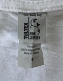 Tultex Women's Jonas Brothers JB Graphic White Short Sleeve Shirt Size Small