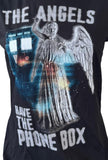 Ripple Junction Women's Doctor Who The Angels Have The Phone Box Shirt Size M