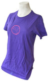 Next Level Women's Puma Big Cat Logo Purple Short Sleeve Shirt Size Medium