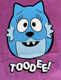 Rabbit Skins Yo Gabba Gabba Toodee Graphic Purple Short Sleeve Shirt Size 5/6
