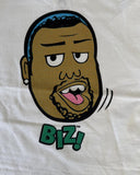 Rabbit Skins Yo Gabba Gabba Biz Graphic White Short Sleeve Shirt Size 4