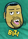Rabbit Skins Yo Gabba Gabba Biz Graphic Green Short Sleeve Shirt Size 4