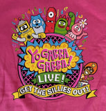 Rabbit Skins Yo Gabba Gabba Live Get The Sillies Out Pink Shirt Size 5/6