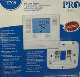Pro1 IAQ T705 Programmable Digital Thermostat 5-1-1 Day Single Stage 1H/1C