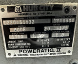 Hub City 00DE Poweratio II Gear Speed Reducer 1750RPM 20.461/1 Ratio 0220-54432