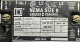 Square D 8536SBG2 Motor Starter Series A 3-Phase NEMA Size 0